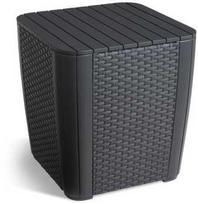 keter stalas - Lauko stalas Keter Luzon Flat Wicker, grafitas (Graphite) - 3 nuotrauka