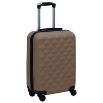 lagaminas su ratukais - vidaXL Lagaminas su ratukais, rudas (Brown) - 1 nuotrauka