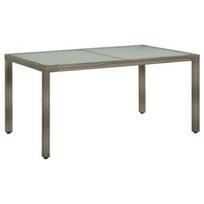 Lauko stalas vidaXL, pilkas (Grey), 150 x 90 x 75 cm