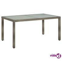 sodos stalas - Lauko stalas vidaXL, pilkas (Grey), 150 x 90 x 75 cm - 2 nuotrauka