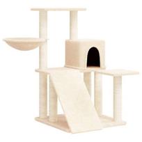 draskykles katems - vidaXL Draskyklė katėms su stovais iš sizalio, kreminė (Cream), 82cm - 1 nuotrauka