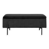 minkstasuolis suolas - House Nordic Watford suoliukas, juodas (Black) - 2 nuotrauka