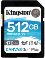 kingston 512gb atminties kortele - Kingston Canvas Go! Plus, 512 GB, 170 Mb/s - 90 Mb/s - 1 nuotrauka