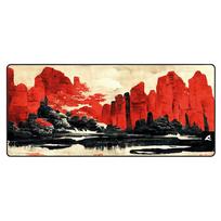 pelite - Pelės kilimėlis Sharkoon SGP30 XXL D3, 90 cm x 40 cm x 0.25 cm, juoda/raudona - 1 nuotrauka