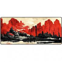 pelite - Pelės kilimėlis Sharkoon SGP30 XXL D3, 90 cm x 40 cm x 0.25 cm, juoda/raudona - 2 nuotrauka