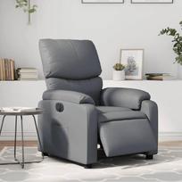 vidaXL Elektrinis atlošiamas krėslas, pilka (Grey)