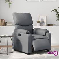 elektriniai foteliai - vidaXL Elektrinis atlošiamas krėslas, pilka (Grey) - 2 nuotrauka