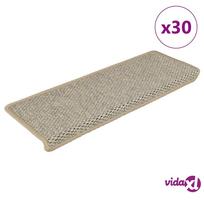 laiptu kilimeliai - vidaXL Lipnūs laiptų kilimėliai, 30 vnt., žalia (Green), 65 x 21 x 4 cm - 3 nuotrauka