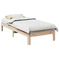 ciuziniai 90 x200 - vidaXL Lovos rėmas be čiužinio, 90x200 cm, natūralus (Natural) - 2 nuotrauka