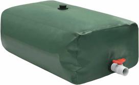 vidaXL Sulankstoma vandens talpa su čiaupu, 1500 l, žalia (Green)