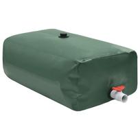 pvc talpos - vidaXL Sulankstoma vandens talpa su čiaupu, 1500 l, žalia (Green) - 2 nuotrauka