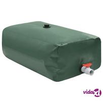 pvc talpos - vidaXL Sulankstoma vandens talpa su čiaupu, 1500 l, žalia (Green) - 3 nuotrauka