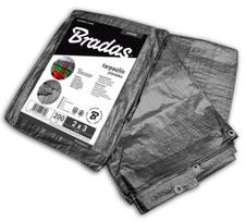 Sustiprintas tentas Bradas, pilkas, 12 m x 10 m