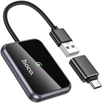 android auto wireless adapter - Hoco HU1 Belaidis CarPlay adapteris Juodas (Black) - 2 nuotrauka