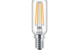 gartraukio lempute - Philips LED Lempa E14 T25 4,5W 2700K Skaidri - 3 nuotrauka