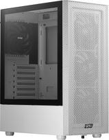 mesh korpusai - Kompiuterio korpusas Adata Valor Mesh Compact, skaidri/balta - 1 nuotrauka
