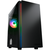 mini gaming pc - Kompiuterio korpusas Cougar Gaming Purity RGB, skaidri/juoda - 1 nuotrauka