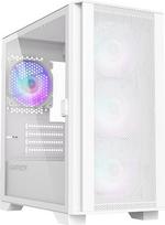 micro atx case - Kompiuterio korpusas Montech AIR 100 ARGB WH, skaidri/balta - 1 nuotrauka