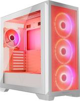 white case computer - Kompiuterio korpusas Modecom Volcano Expanse S Apex ARGB, balta - 1 nuotrauka
