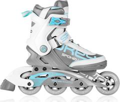 Riedučiai Spokey Prime Pro, balti/pilki/šviesiai mėlyni, 38