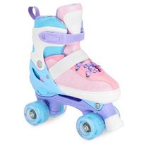 Riedučiai Spokey Buff Pro 942303, mėlyni/balti/rožiniai, 38-41