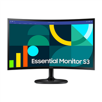 curved monitor - Samsung LS24D366GAUXEN 24" VA, FHD, 100Hz, Juodas (Black) - 2 nuotrauka