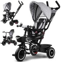 tiny bike 3in1 - Tiny Bike triratukas 3in1, juodas/pilkas (Black/Grey) - 1 nuotrauka