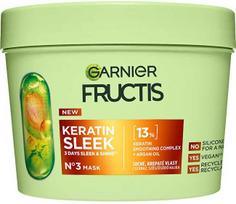 garnier plauku kauke - Garnier Fructis Keratin Sleek kaukė sausiems ir besiveliantiems plaukams 370 ml - 2 nuotrauka
