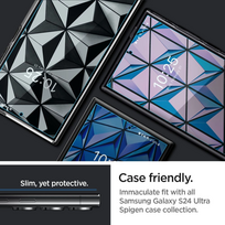 samsung s24 apsauginis stiklas - Spigen Neo Flex hidrogelinė plėvelė Samsung Galaxy S24 Ultra - 2 vnt. - 1 nuotrauka