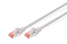 cat6 kabelis 15m - Digitus CAT 6 S/FTP Patch Cable Grey 15m - 1 nuotrauka