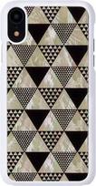 iKins Pyramid Back Case For Apple iPhone XR White