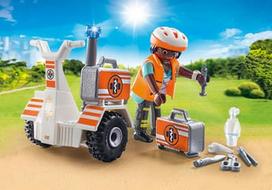 balansinis motociklas - Playmobil Rescue Balance Scooter 70052 - 1 nuotrauka