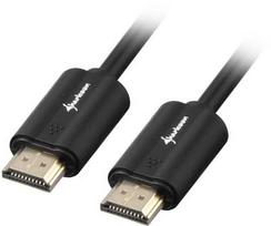 hdmi laidas 2m - Sharkoon HDMI/HDMI 4K - 2m - 2 m - HDMI Type A (Standard) - HDMI Type A (Standard) - 3D - Audio Return Channel (ARC) - Juodas - 1 nuotrauka