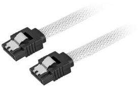 Sharkoon Sata 3 - 0.3 m - SATA III - SATA 7-pin - SATA 7-pin - Male connector / Male connector - Juodas,Baltas
