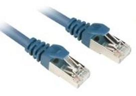 Sharkoon 0.25m Cat.6 S/FTP - 0.25 m - Cat6 - S/FTP (S-STP) - RJ-45 - RJ-45 - Mėlyna