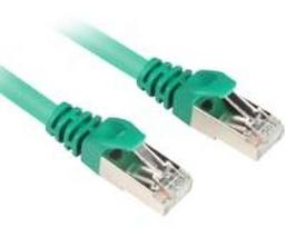 Sharkoon 0.25m Cat.6 S/FTP - 0.25 m - Cat6 - S/FTP (S-STP) - RJ-45 - RJ-45 - Green
