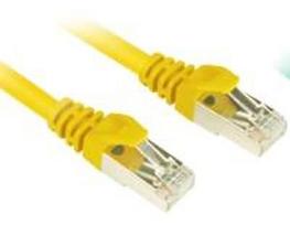 Sharkoon 0.25m Cat.6 S/FTP - 0.25 m - Cat6 - S/FTP (S-STP) - RJ-45 - RJ-45 - Geltona
