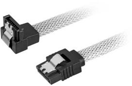 sata 3 kabelis - Sharkoon SATA 3 - 0.45 m - SATA III - SATA 7-pin - SATA 7-pin - Male/Male - Juodas,Baltas - 1 nuotrauka