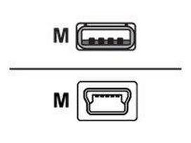 mini b usb cable - Sharkoon USB 2.0 A-B Mini juodas 2m - 1 nuotrauka