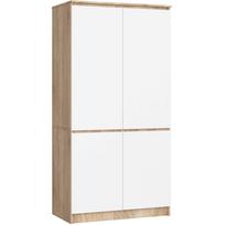Spinta Akord S90, balta/rusva, 50.4 cm x 90.4 cm x 180 cm