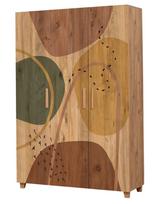 Spinta Kalune Design Leva Form, ruda, 120 cm x 48 cm x 189 cm