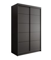 Spinta ADRK Lizi, juoda, 120 cm x 58 cm x 200 cm