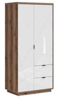 Spinta Forn S471-SZF2D2S-DDC/BIP, ąžuolo/balta, 56.5 cm x 94 cm x 200.5 cm