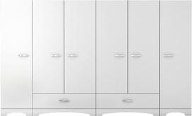 Spinta Kalune Design F4 498, balta, 47.6 cm x 243 cm x 181 cm