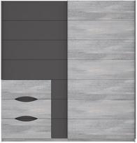 Spinta Forte UBNS327E9-C400, pilka/grafito, 200.1 cm x 61.2 cm x 209.7 cm