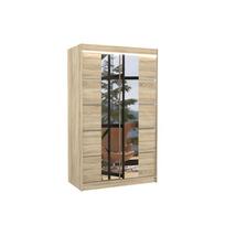 Spinta ADRK Genua LED, rusva, 58 cm x 120 cm x 200 cm, su veidrodžiu
