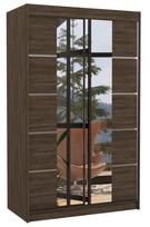 Spinta ADRK Genua 120, ruda, 58 cm x 120 cm x 200 cm, su veidrodžiu