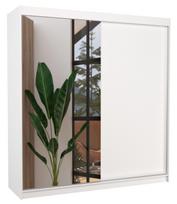 Spinta ADRK Della 200, balta, 58 cm x 200 cm x 215 cm, su veidrodžiu