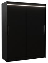 Spinta ADRK Denver LED, juoda, 58 cm x 150 cm x 200 cm