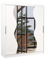 Spinta ADRK Medison 180, balta, 58 cm x 180 cm x 215 cm, su veidrodžiu